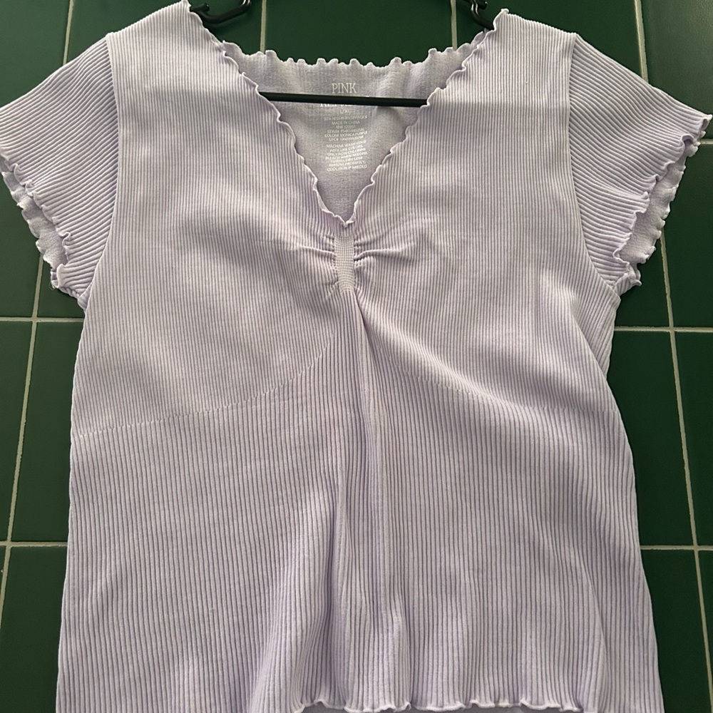 Pink Republic White Smocked Ruffled Blouse